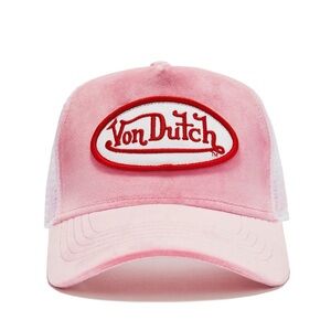 New! VON DUTCH PINK CRUSH TRUCKER HAT.
